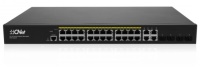 CNet CGS-24x4SFW 24 Port Gigabit Yönetilebilir 4x Gigabit Uplink, 4xSFP 450W PoE Switch - 1